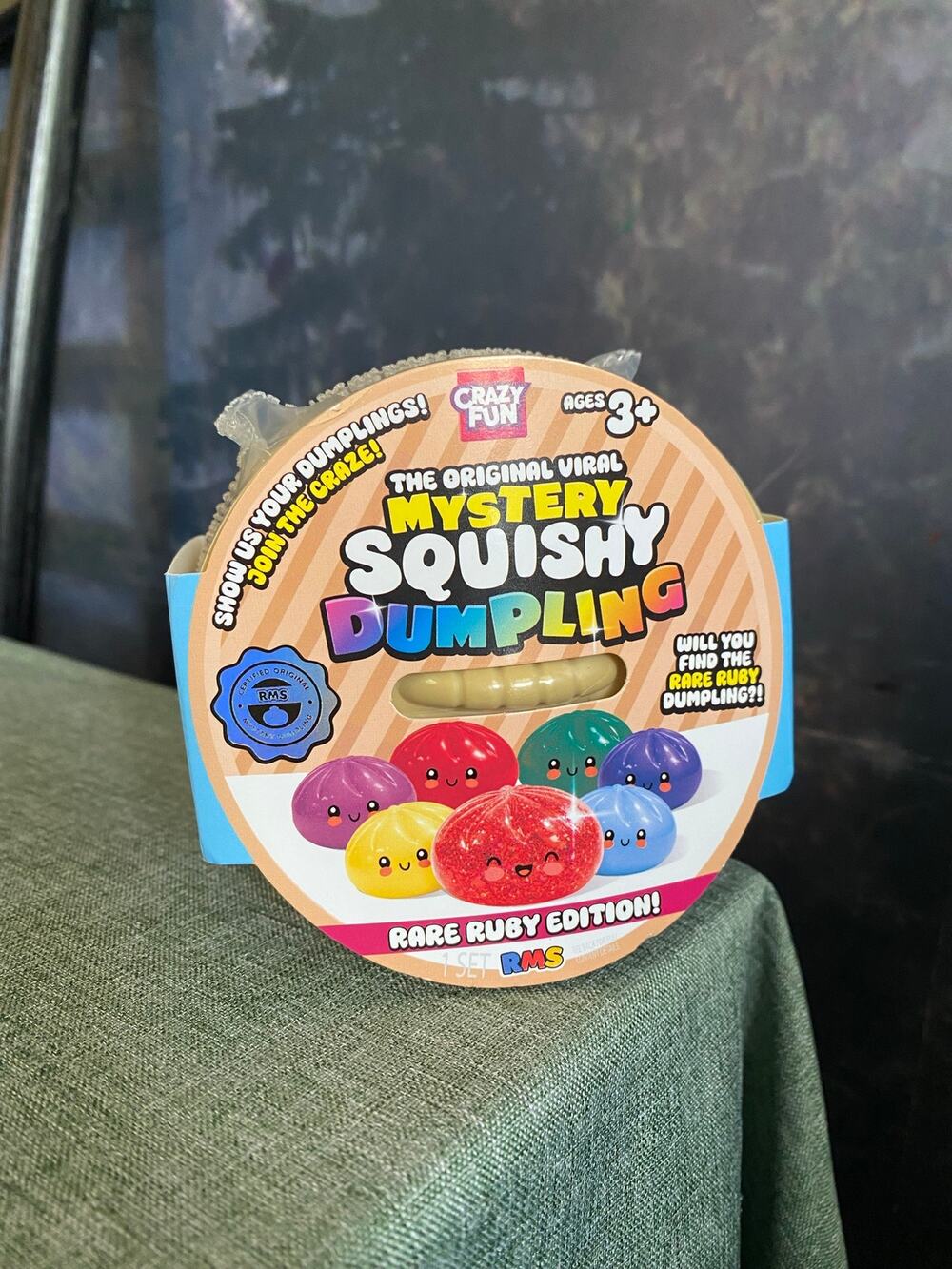 Viral Mystery Squishy Dumpling Toy - Rare Ruby Edition - New Sealed